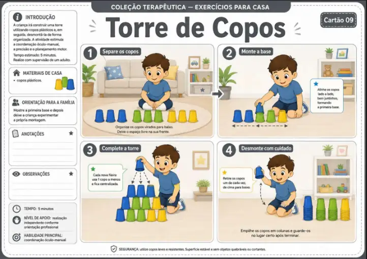 Exercícios para Casa - Torre de Copos