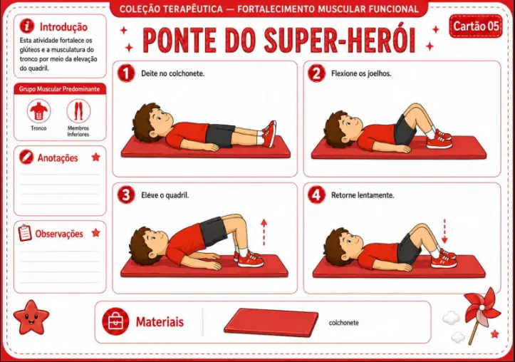 Fortalecimento Muscular - Ponte do Super-Herói
