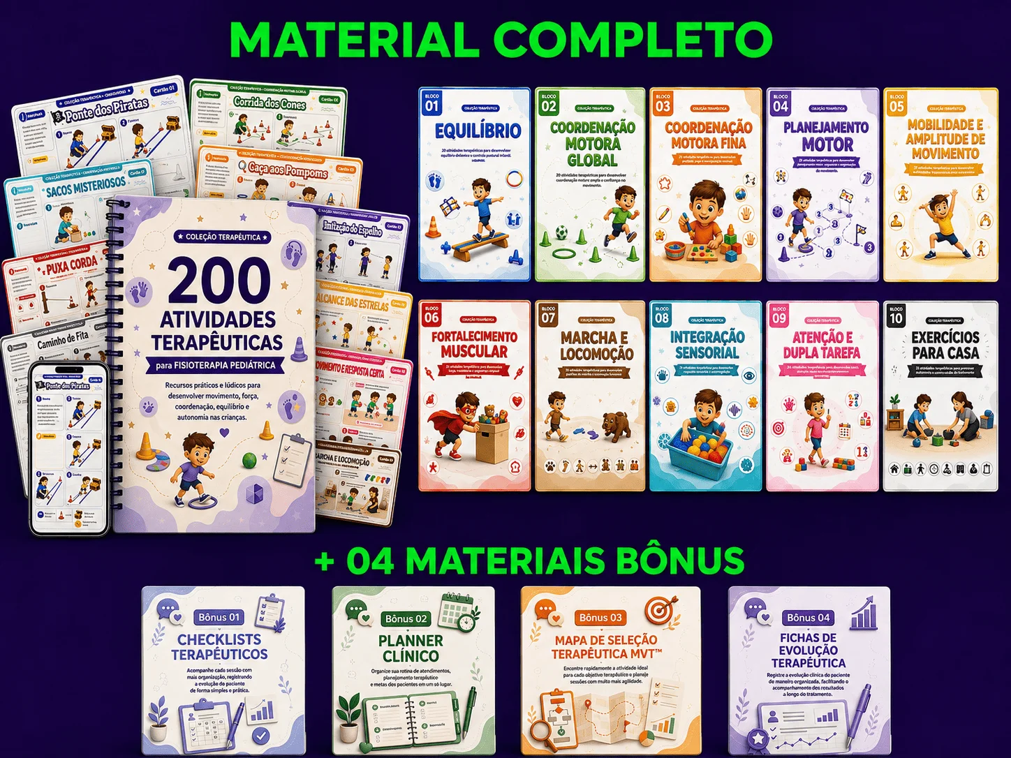 Kit Terapêutico 200+ completo + bônus