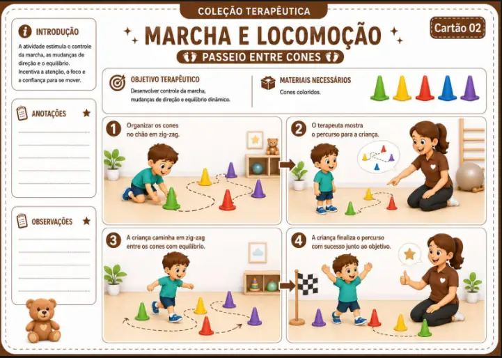 Marcha e Locomoção - Passeio entre Cones